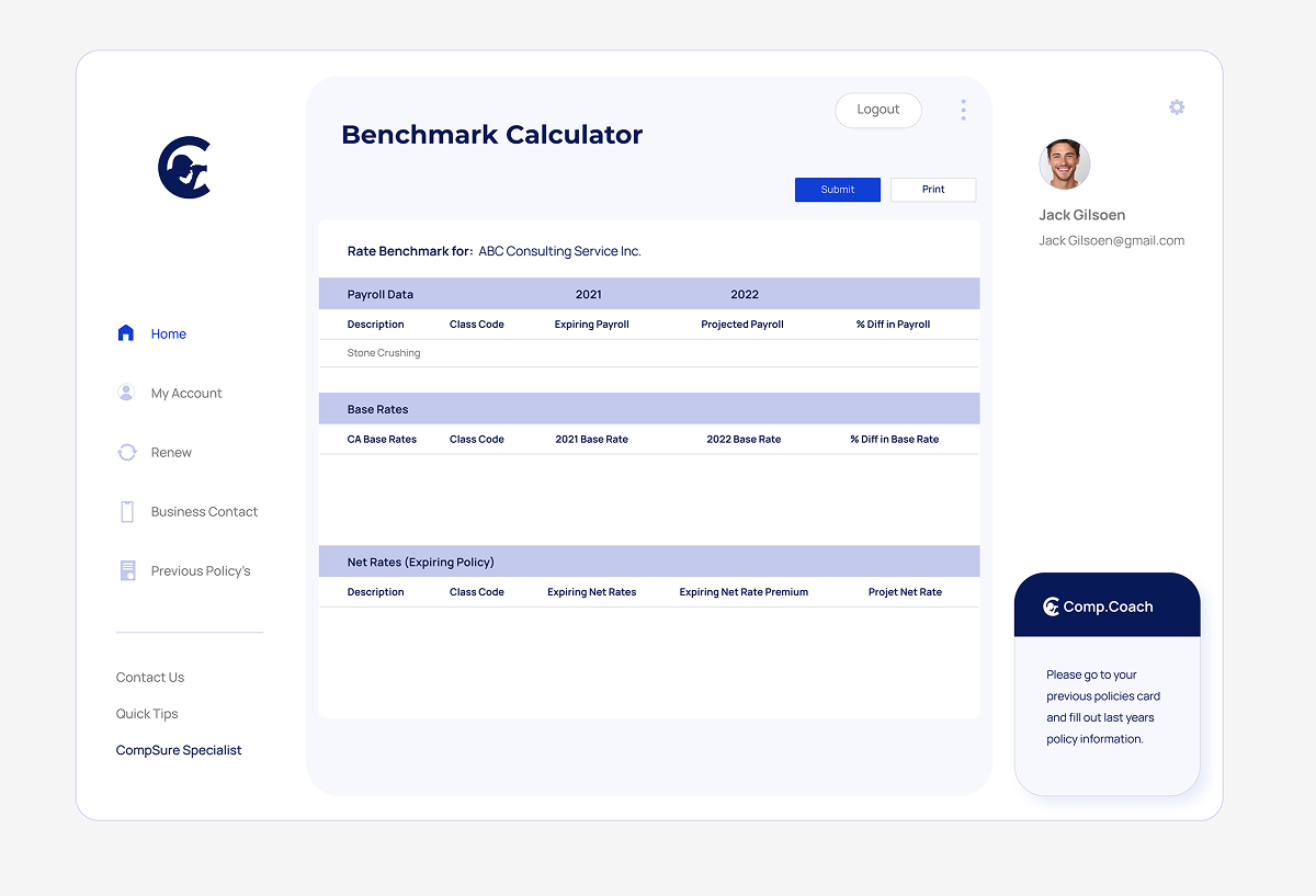 Benchmark Calculator